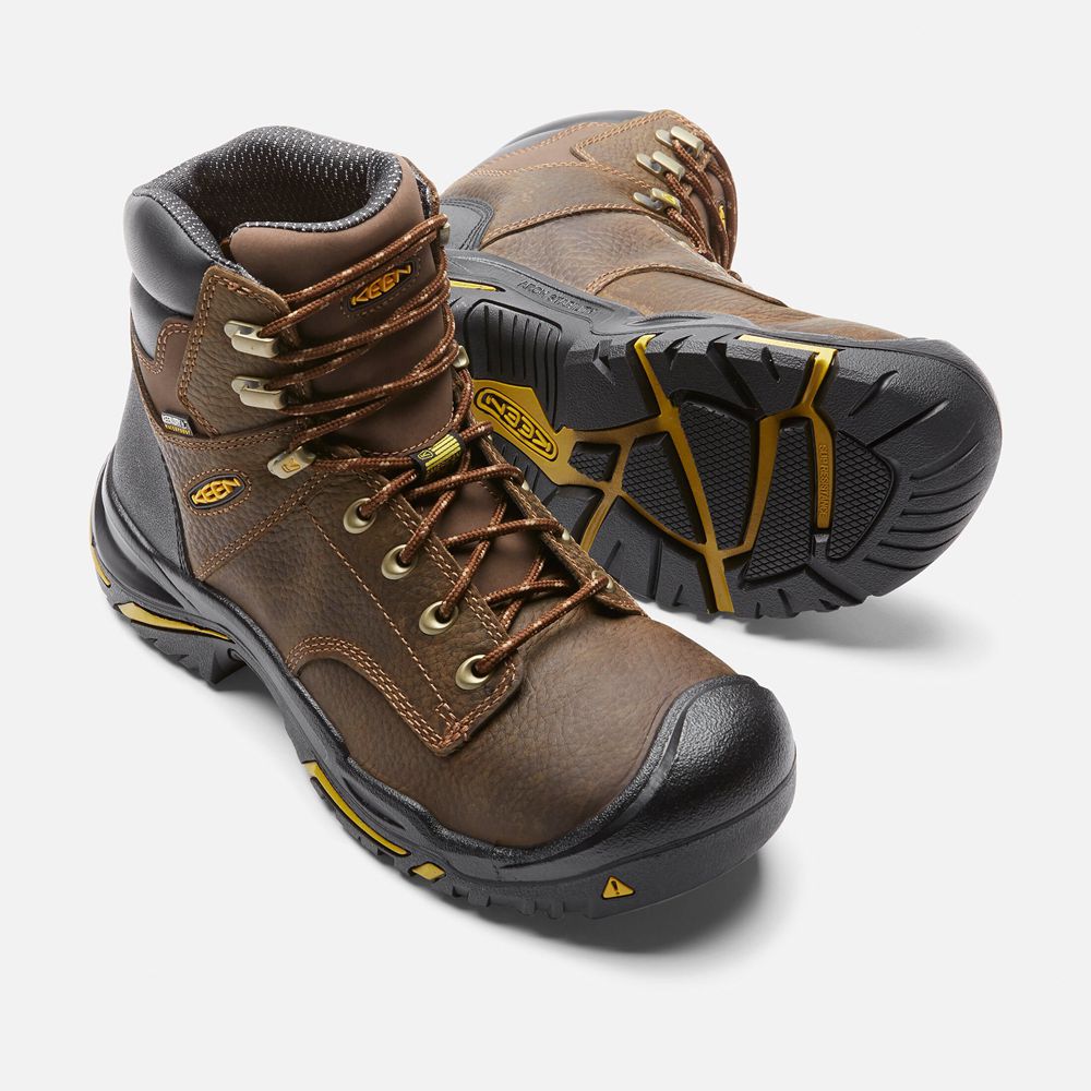 Botas de Trabajo Keen Mexico Marrom - Hombre Mt Vernon 6\" (Soft Toe) - NY3610854